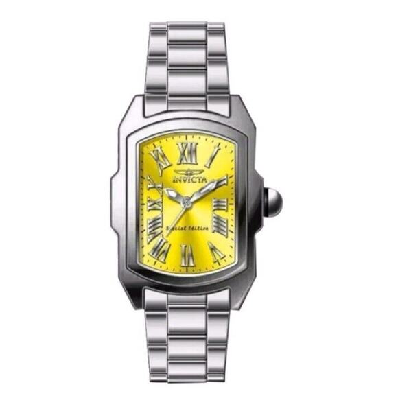 INVICTA Special Edition LUPAH 18645 Stainless Steel Rectangle Dial Watch Discont - Picture 2 of 16